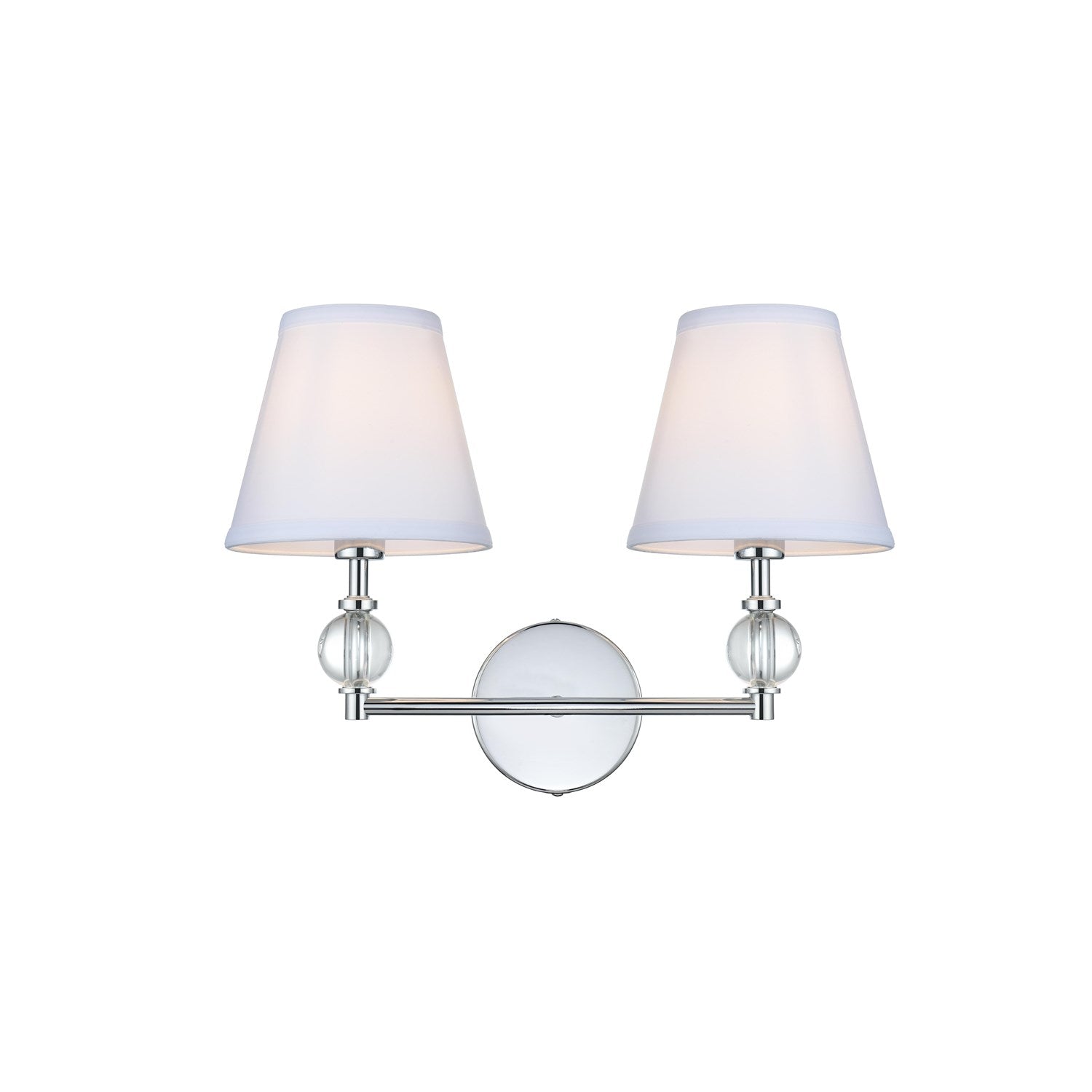 17 Inch Wall Sconce In Chrome by Living District