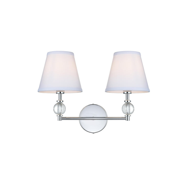 17 Inch Wall Sconce In Chrome by Living District