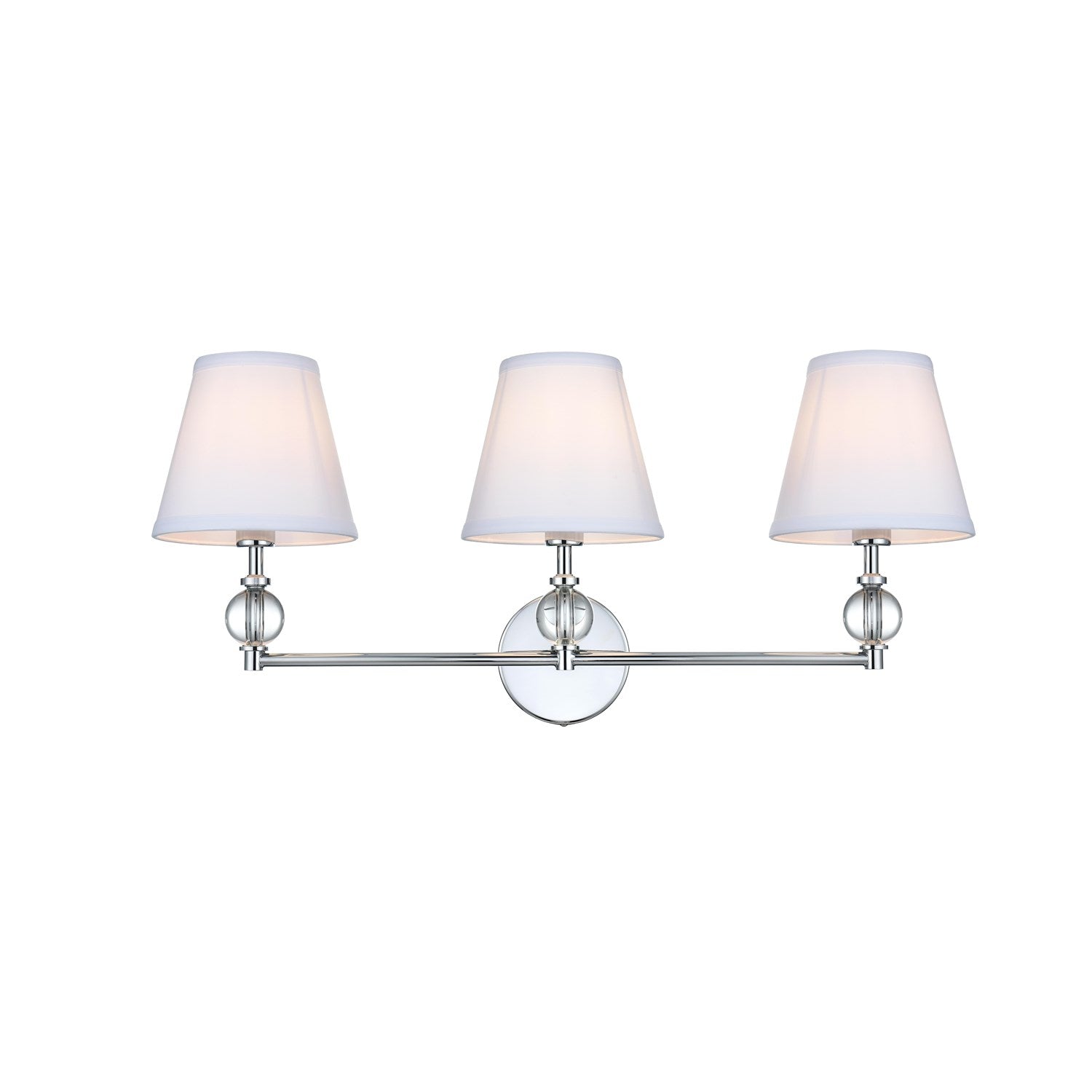 27 Inch Wall Sconce In Chrome by Living District