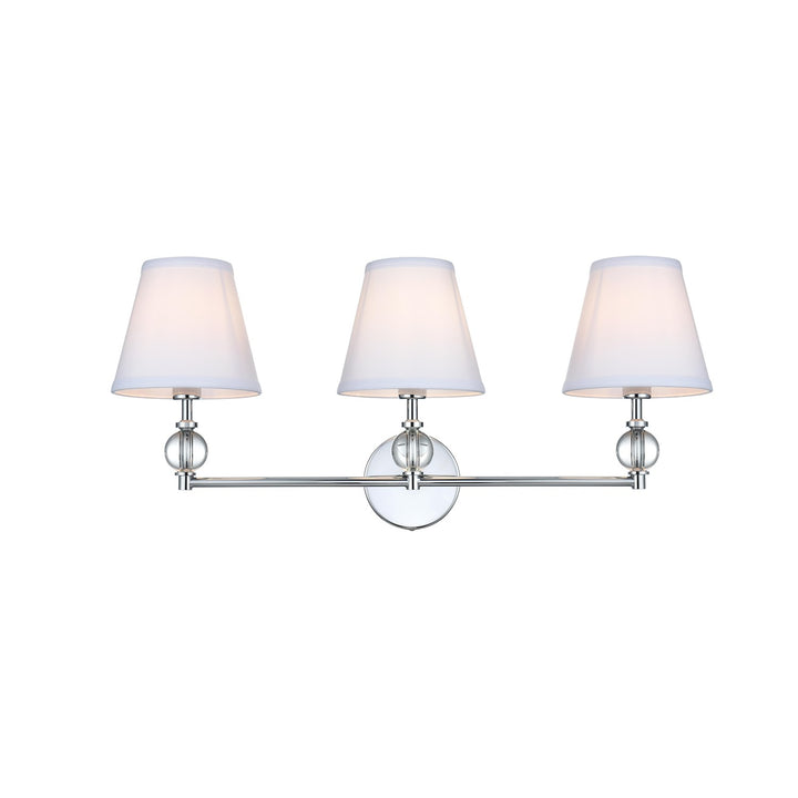 27 Inch Wall Sconce In Chrome by Living District