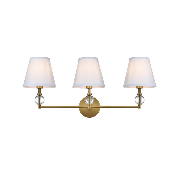 27 Inch Wall Sconce In Satin Gold by Living District