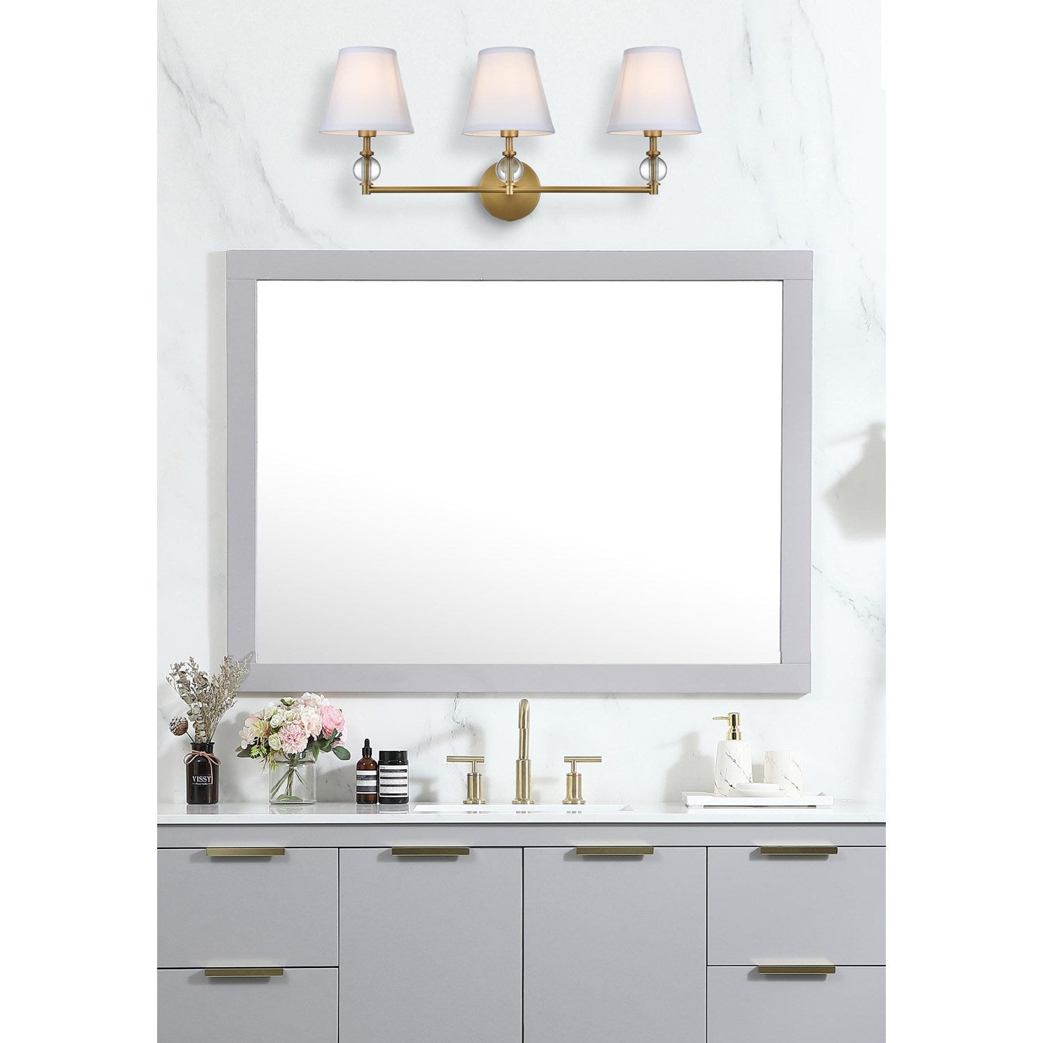 27 Inch Wall Sconce In Satin Gold