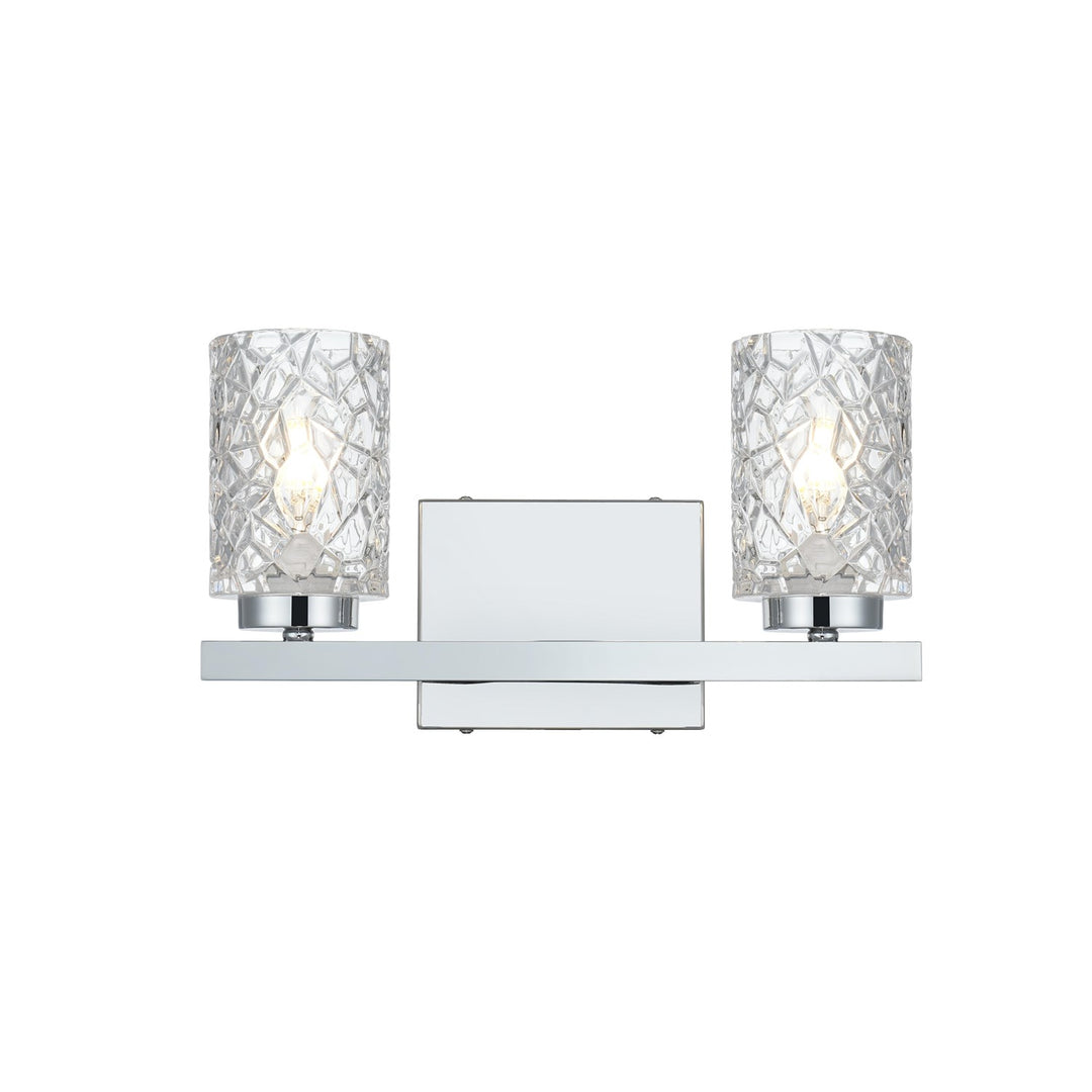 14 Inch Wall Sconce In Chrome by Living District
