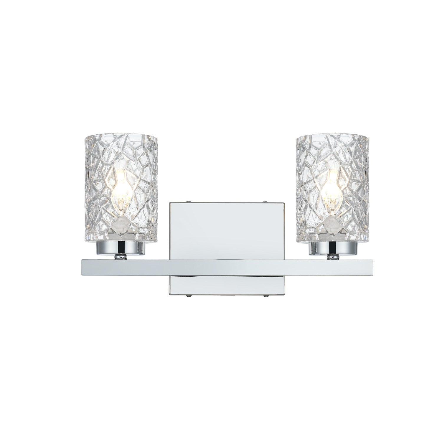 14 Inch Wall Sconce In Chrome by Living District