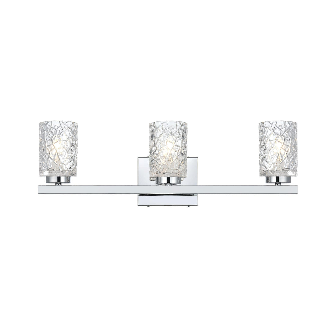 24 Inch Wall Sconce In Chrome by Living District