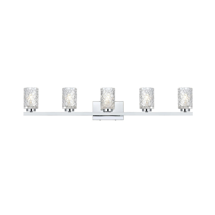 41 Inch Wall Sconce In Chrome by Living District