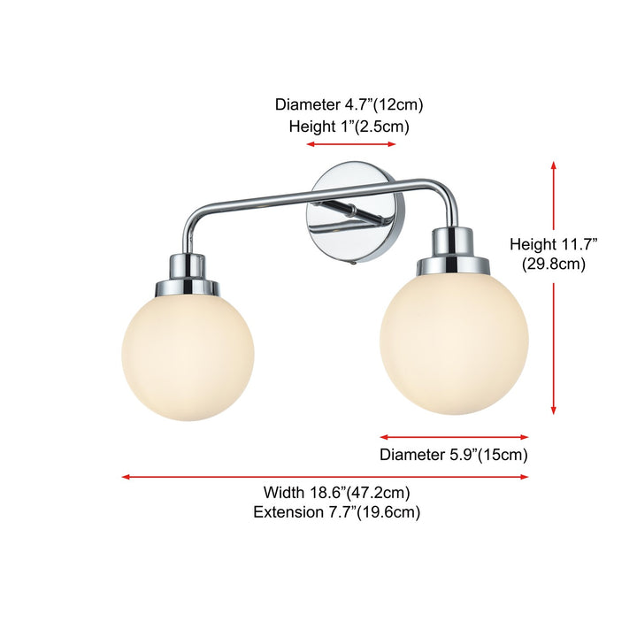 19 Inch Wall Sconce In Chrome