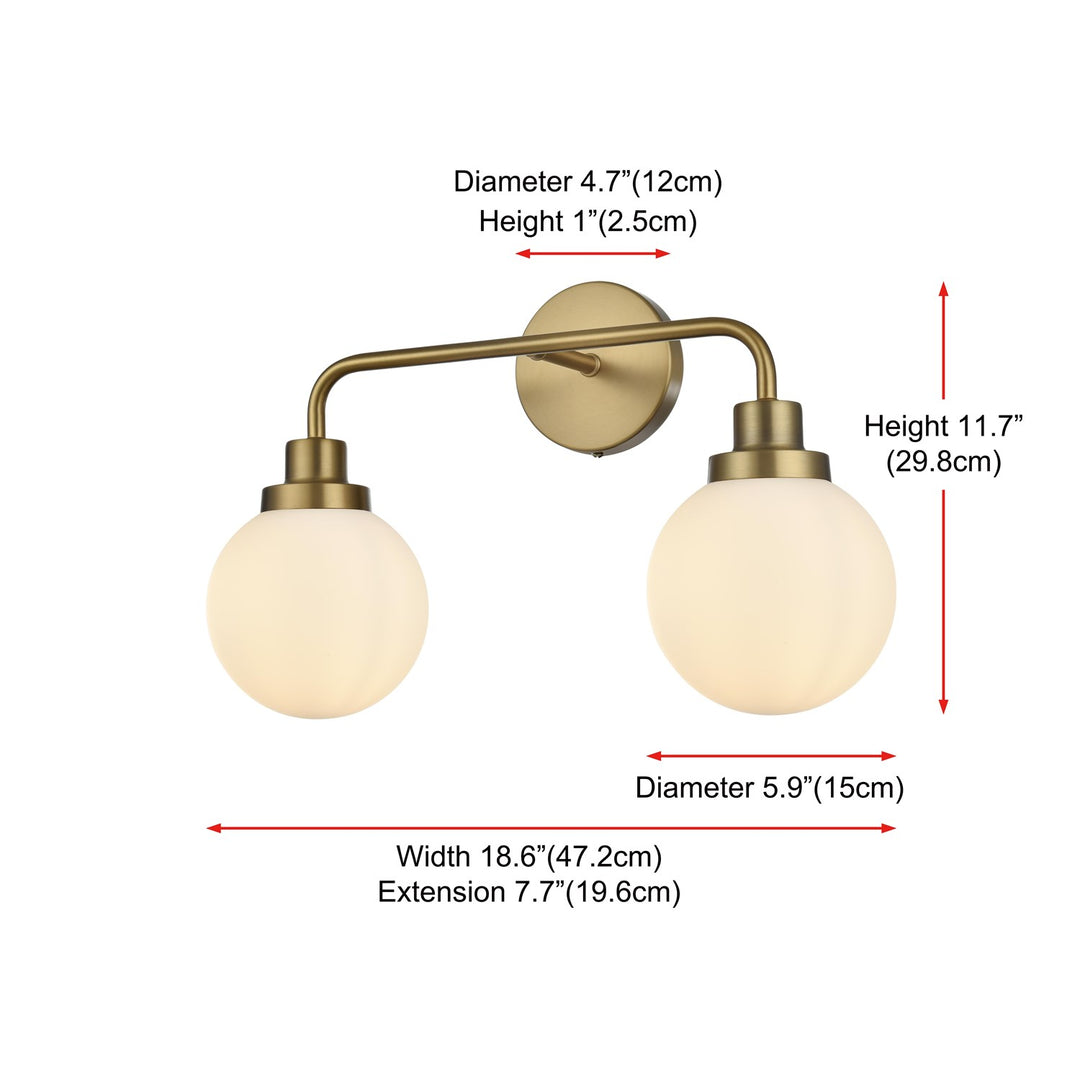 19 Inch Wall Sconce In Satin Gold