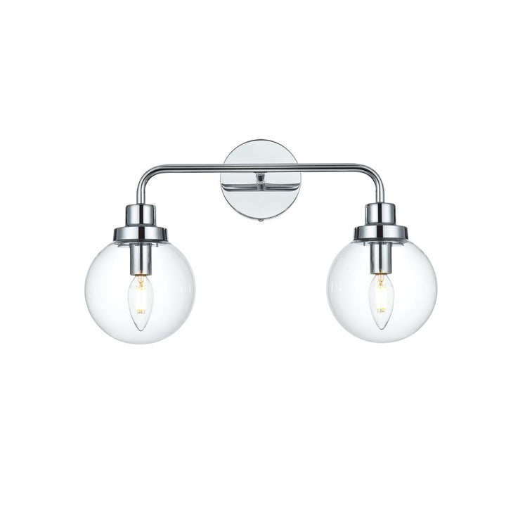 19 Inch Wall Sconce In Chrome by Living District