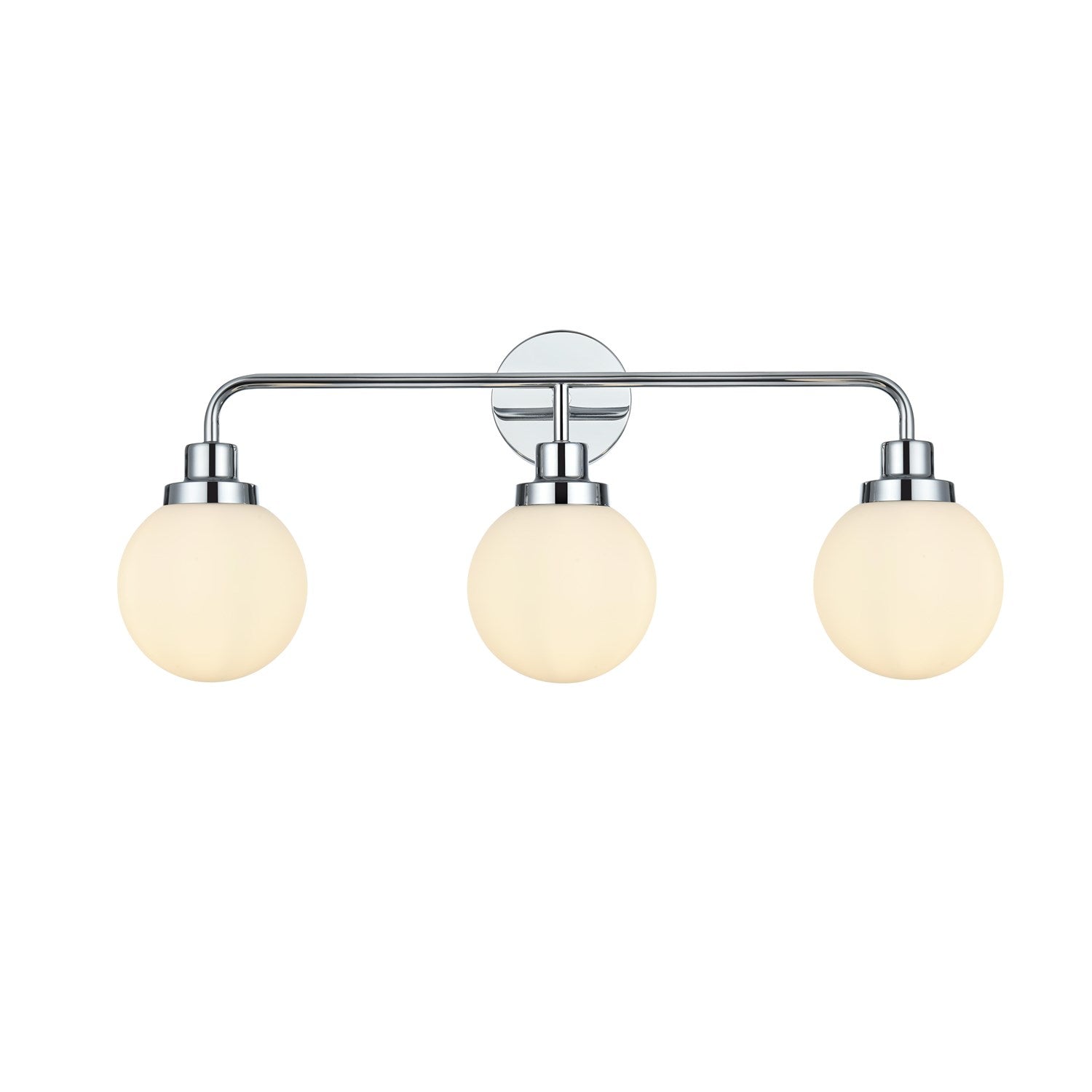 28 Inch Wall Sconce In Chrome by Living District