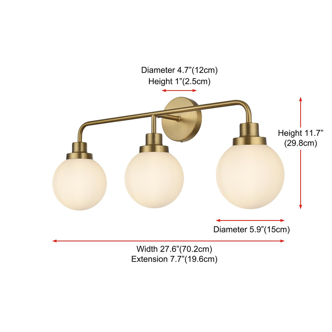28 Inch Wall Sconce In Satin Gold