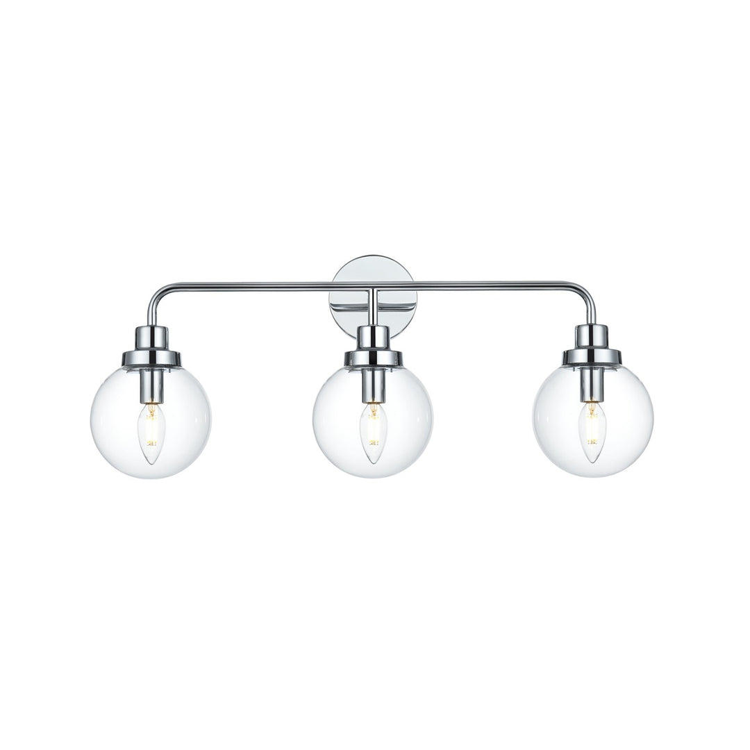 28 Inch Wall Sconce In Chrome by Living District