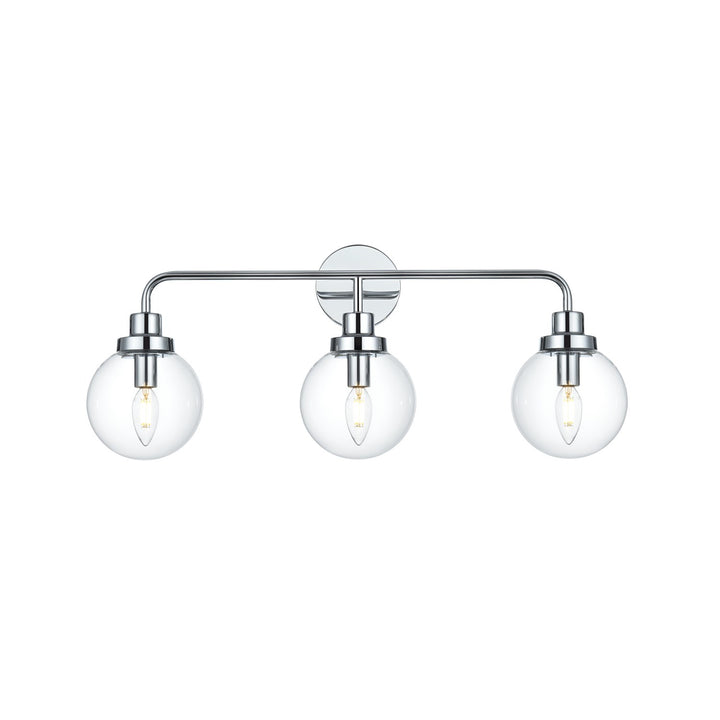 28 Inch Wall Sconce In Chrome by Living District