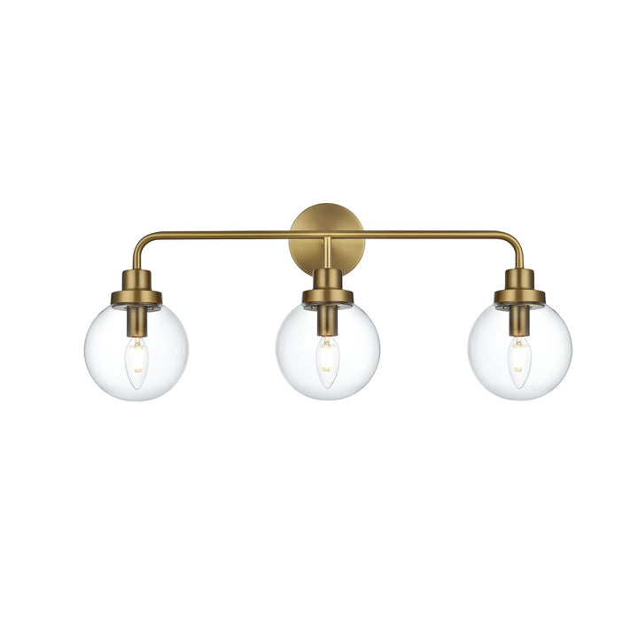 28 Inch Wall Sconce In Satin Gold by Living District