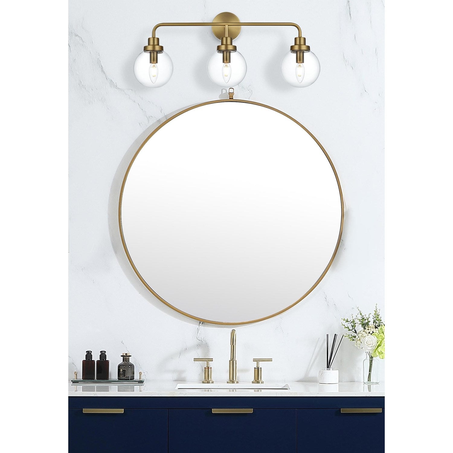 28 Inch Wall Sconce In Satin Gold