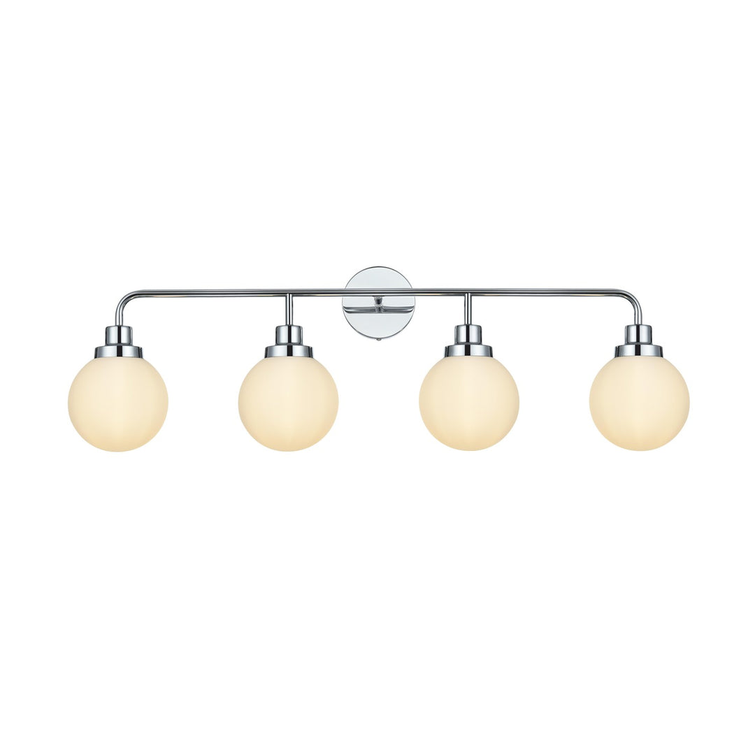 37 Inch Wall Sconce In Chrome by Living District