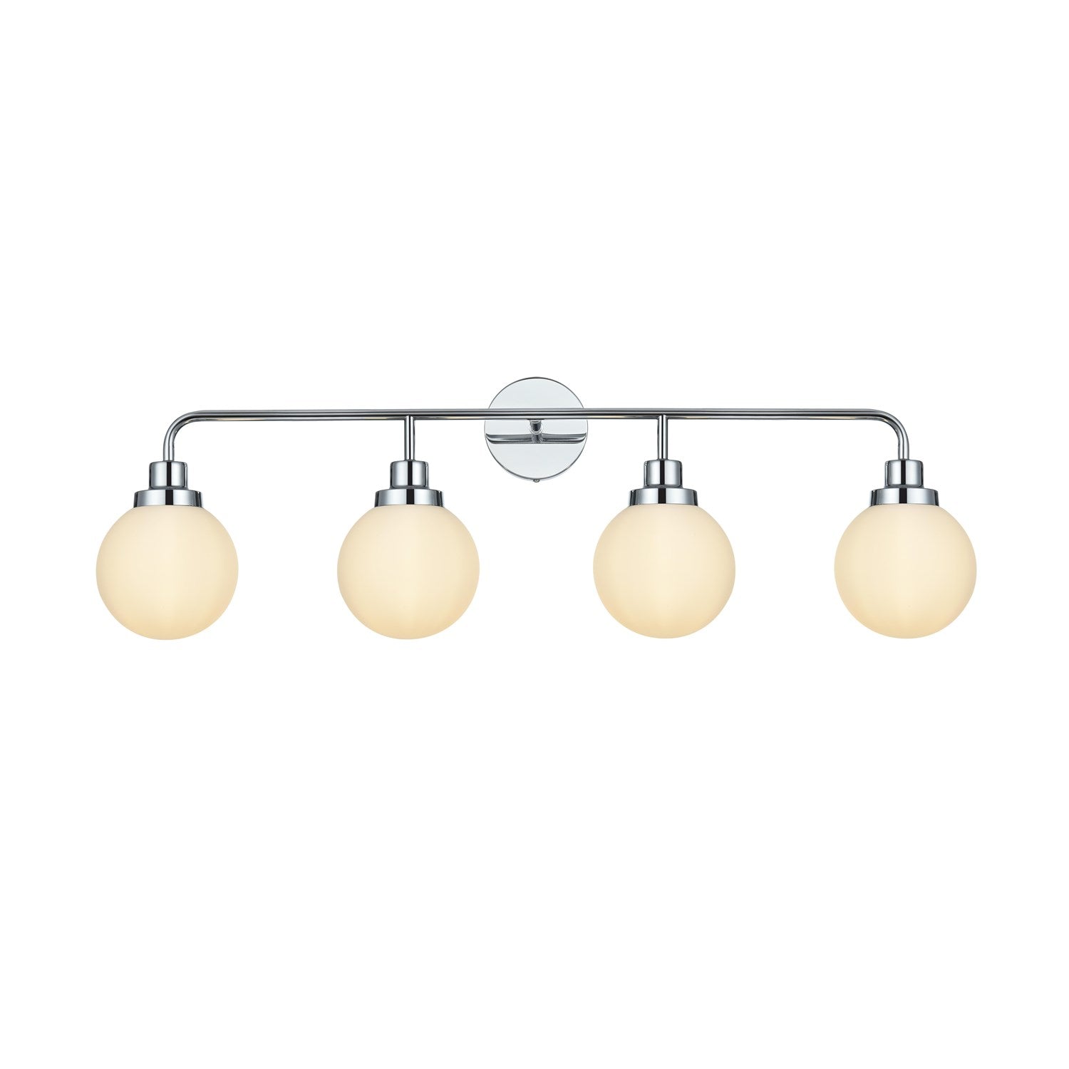 37 Inch Wall Sconce In Chrome by Living District