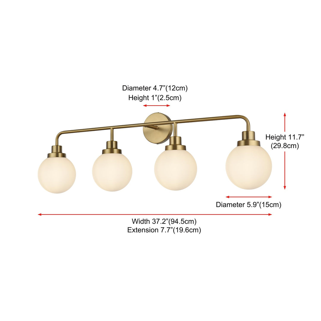 37 Inch Wall Sconce In Satin Gold