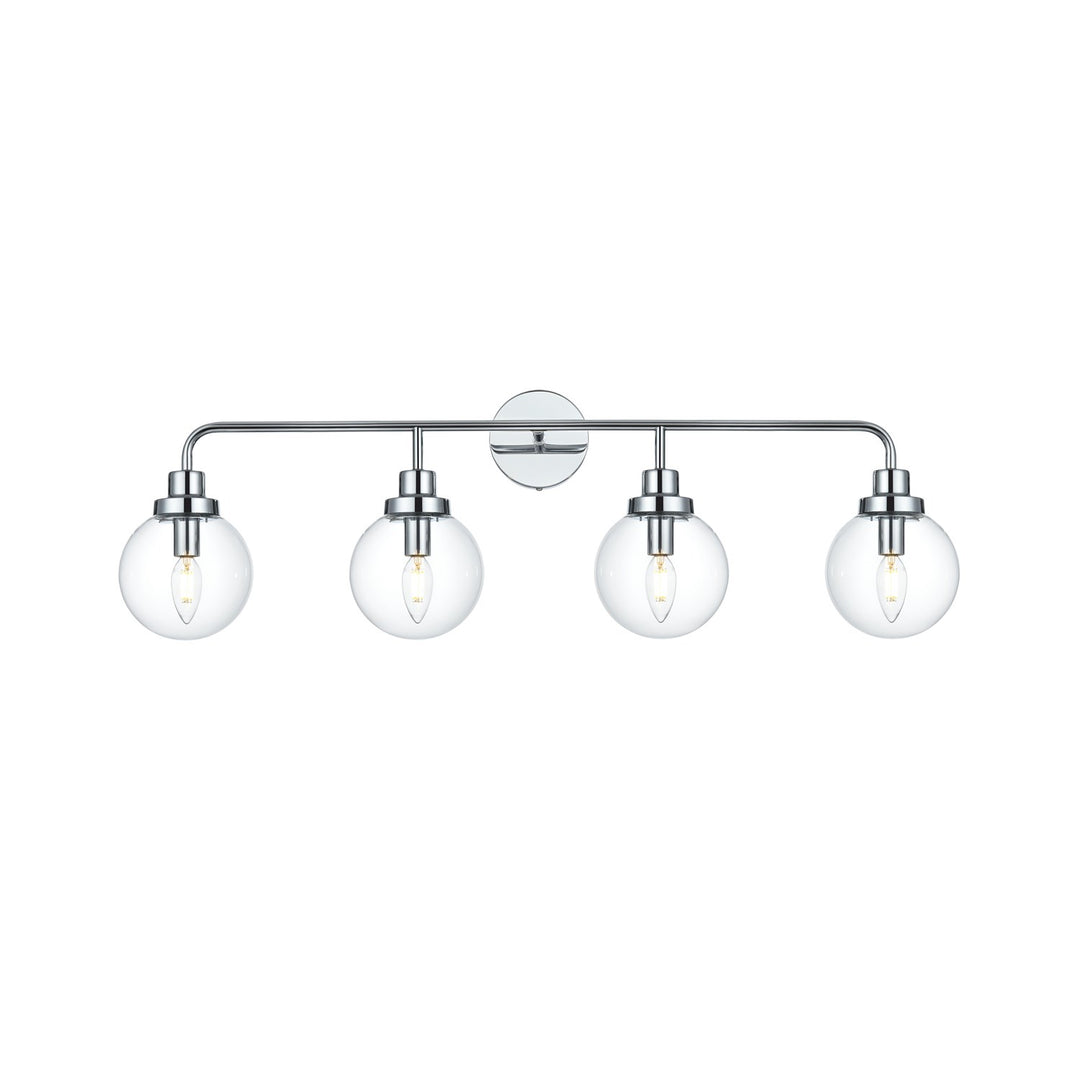 37 Inch Wall Sconce In Chrome by Living District