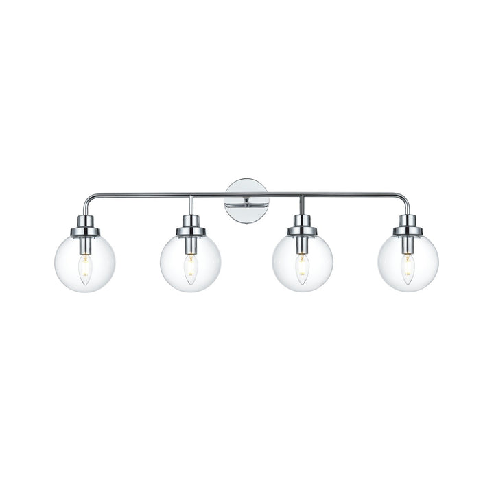 37 Inch Wall Sconce In Chrome by Living District