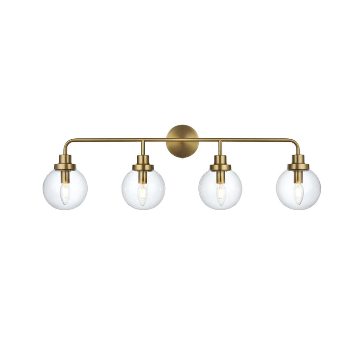 37 Inch Wall Sconce In Satin Gold by Living District