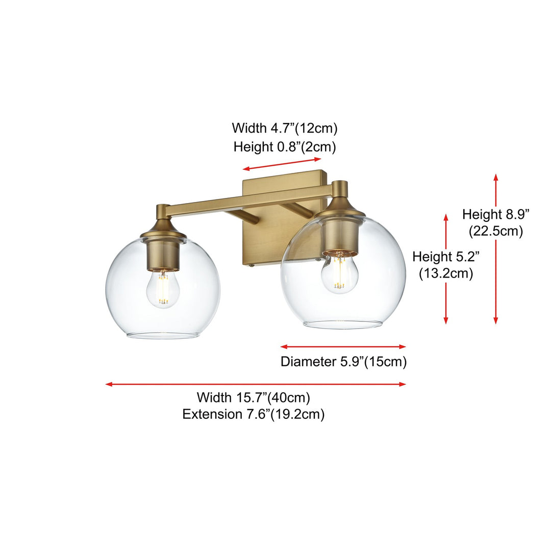16 Inch Wall Sconce In Satin Gold