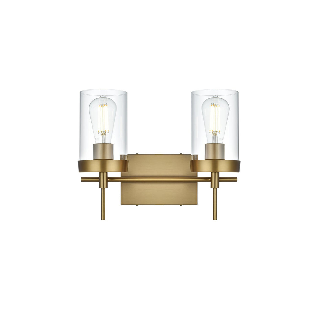 14 Inch Wall Sconce In Satin Gold by Living District