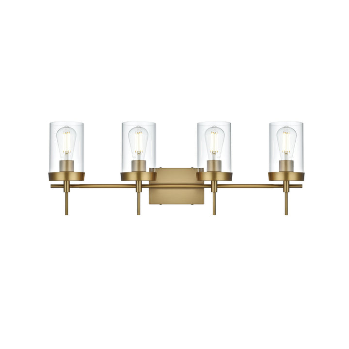 32 Inch Wall Sconce In Satin Gold by Living District