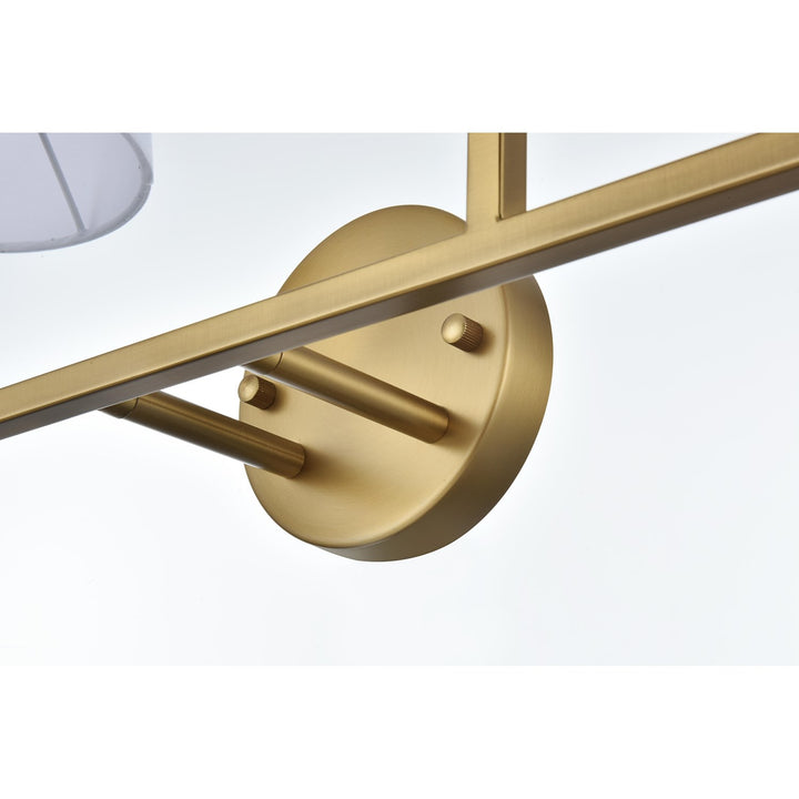 35.5 Inch Wall Sconce In Satin Gold