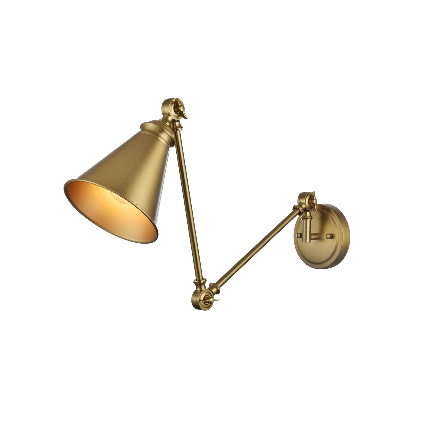 6 Inch Wall Sconce In Satin Gold by Living District