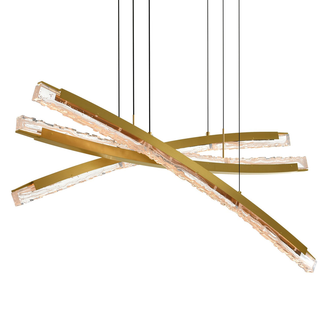 Integrated Led Brass Chandelier