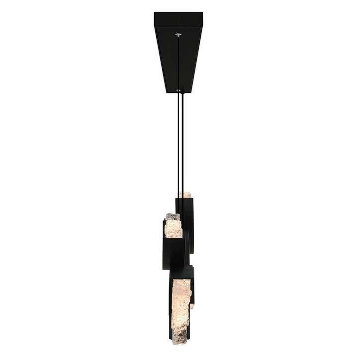 Integrated Led Black Chandelier