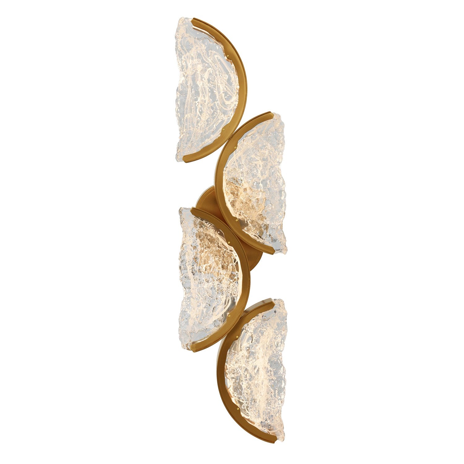 Integrated Led Brass Wall Light by CWI Lighting