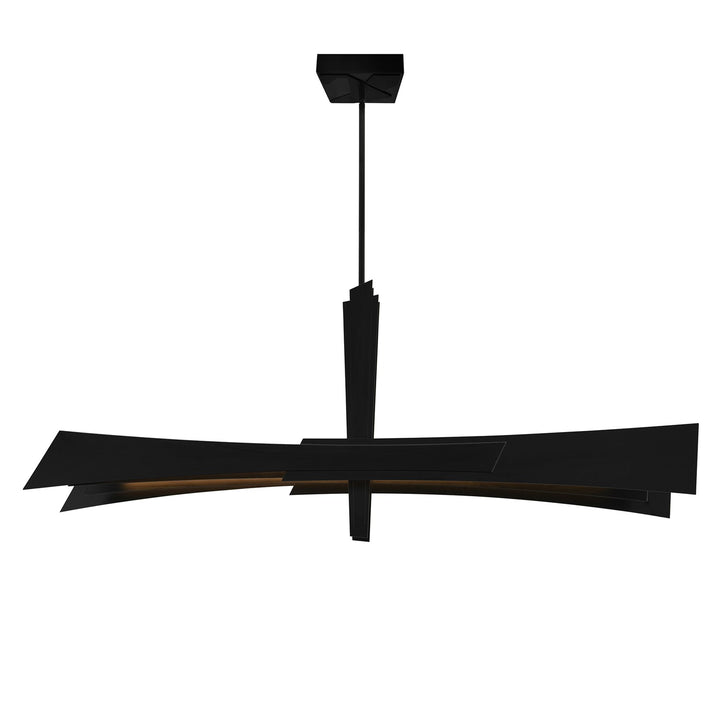 Integrated Led Black Chandelier by CWI Lighting