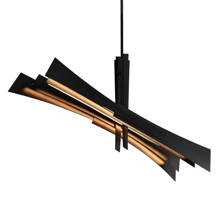 Integrated Led Black Chandelier