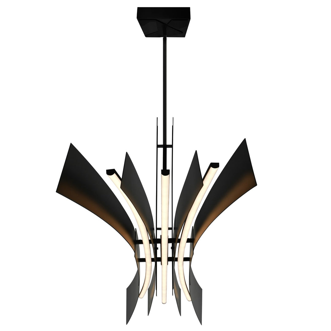 Integrated Led Black Chandelier