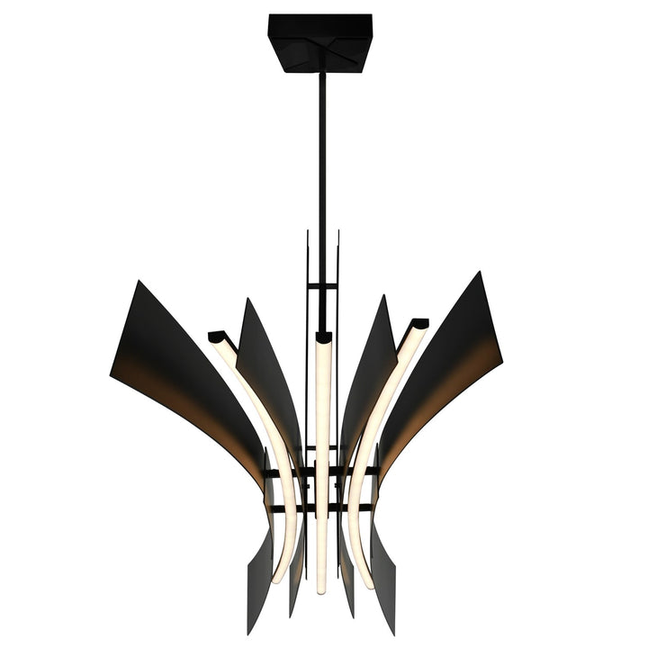 Integrated Led Black Chandelier