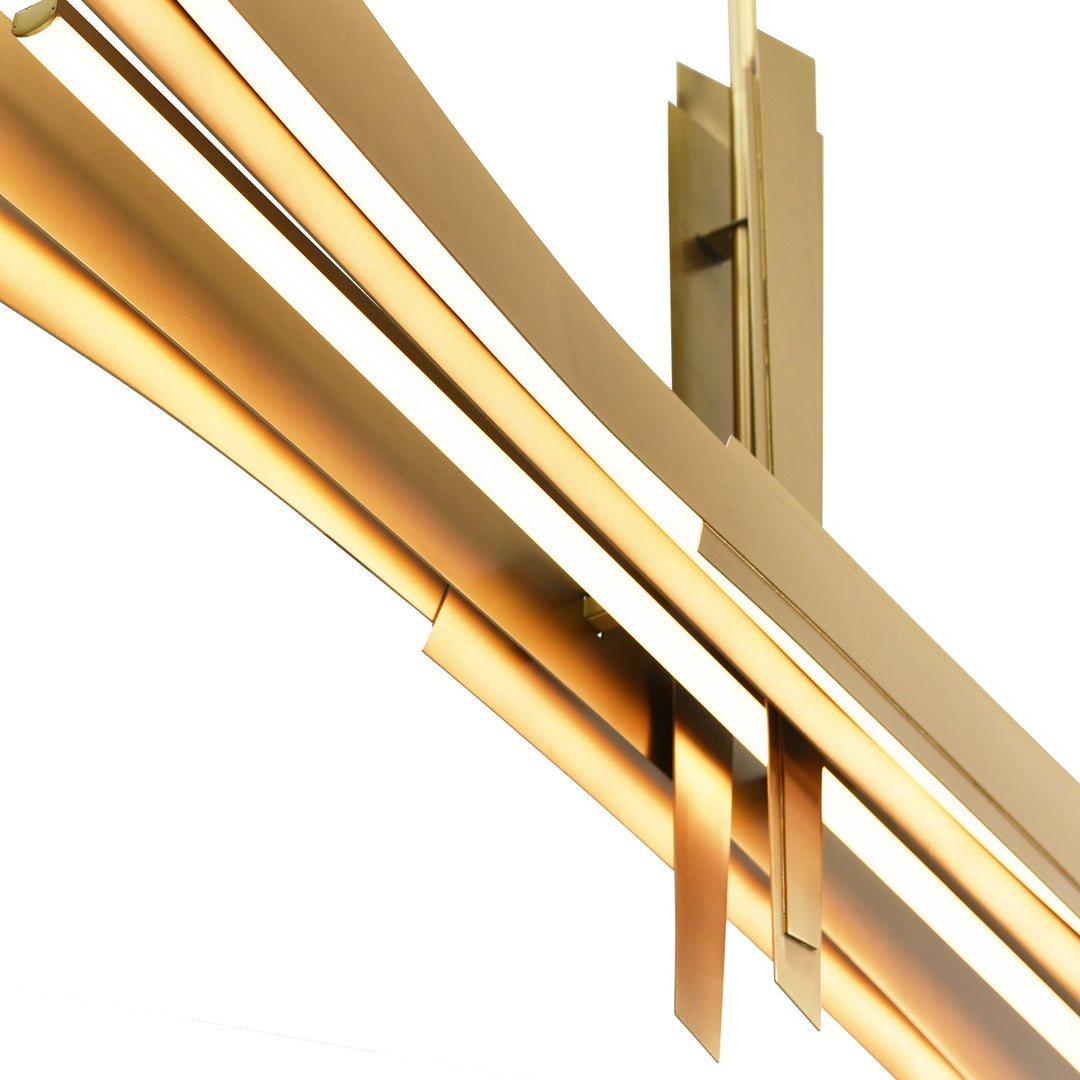 Integrated Led Brass Chandelier