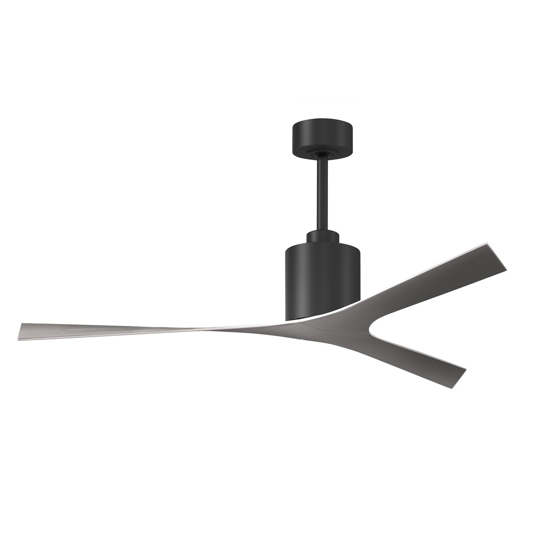 Modern Ceiling Fan In Matte Black Finish With All-Weather 56Ó Abs Blades by Matthews Fan Company