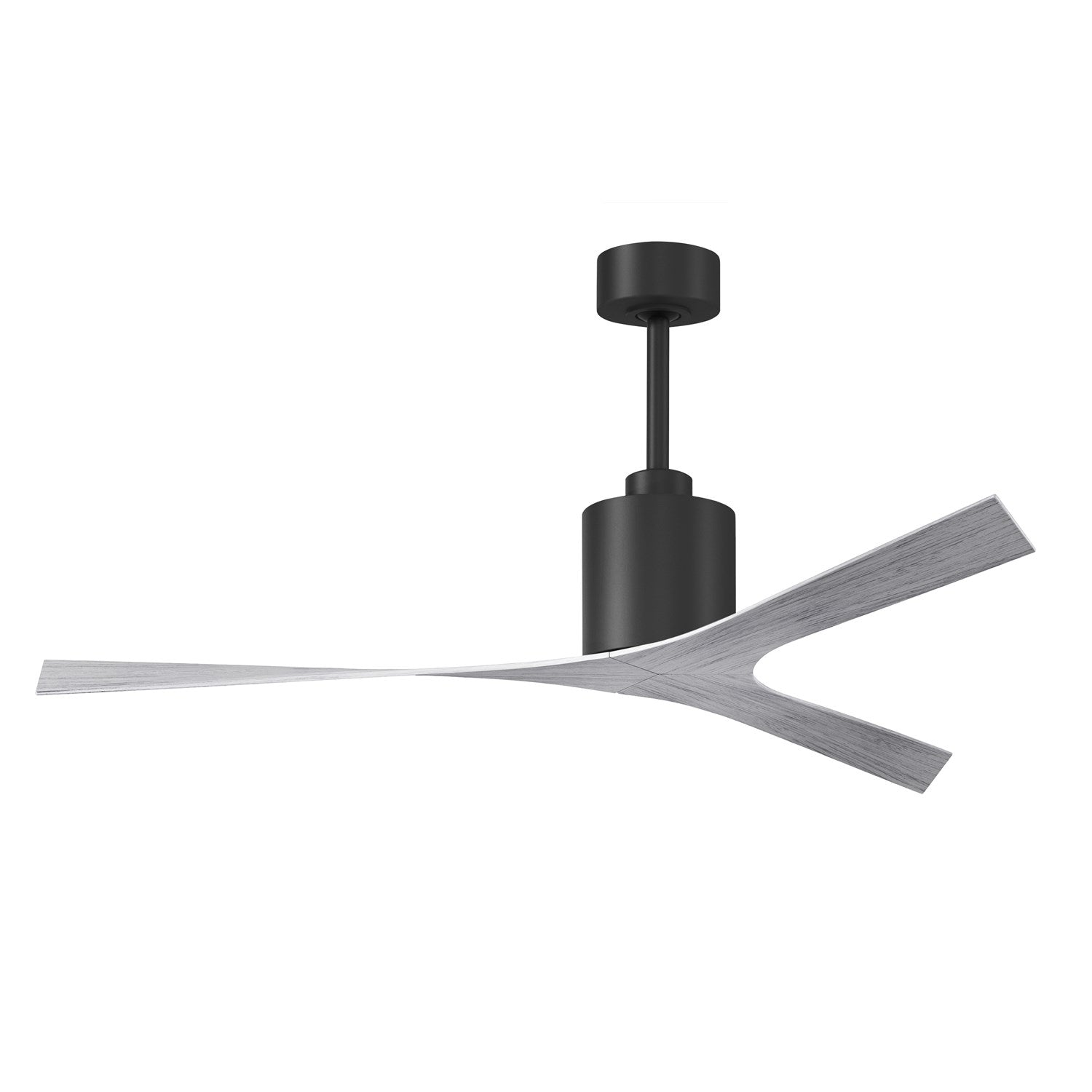 Modern Ceiling Fan In Matte Black Finish With All-Weather 56Ó Abs Blades by Matthews Fan Company