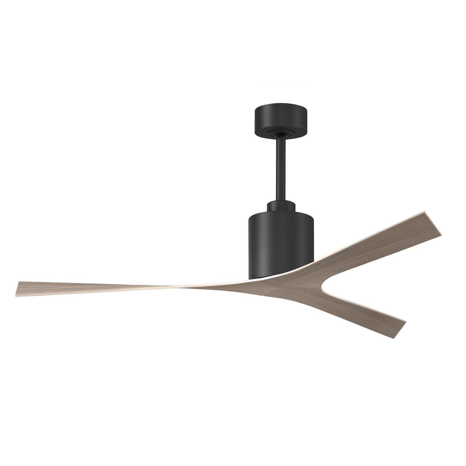 Modern Ceiling Fan In Matte Black Finish With All-Weather 56Ó Abs Blades by Matthews Fan Company