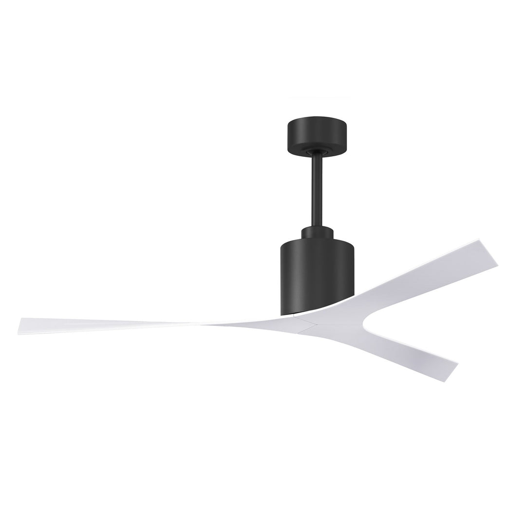 Modern Ceiling Fan In Matte Black Finish With All-Weather 56Ó Abs Blades by Matthews Fan Company