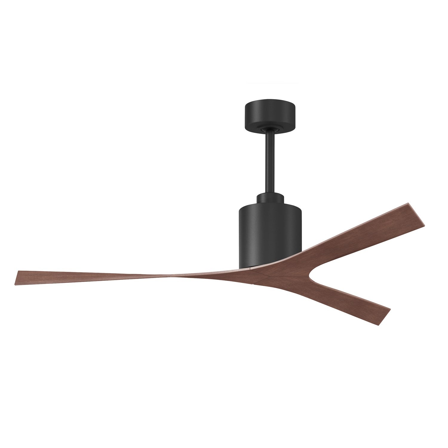 Modern Ceiling Fan In Matte Black Finish With All-Weather 56Ó Abs Blades by Matthews Fan Company