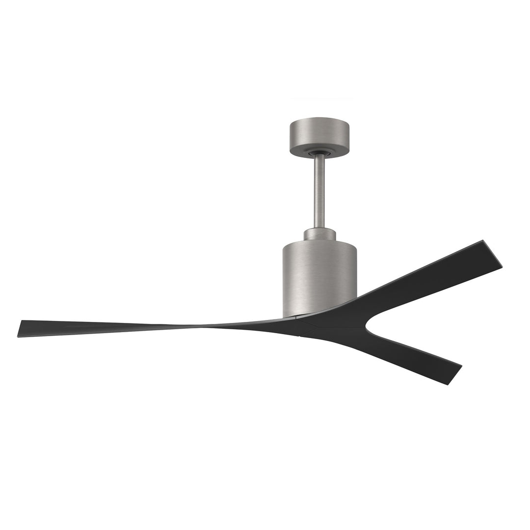 Modern Ceiling Fan In Matte Black Finish With All-Weather 56Ó Abs Blades by Matthews Fan Company