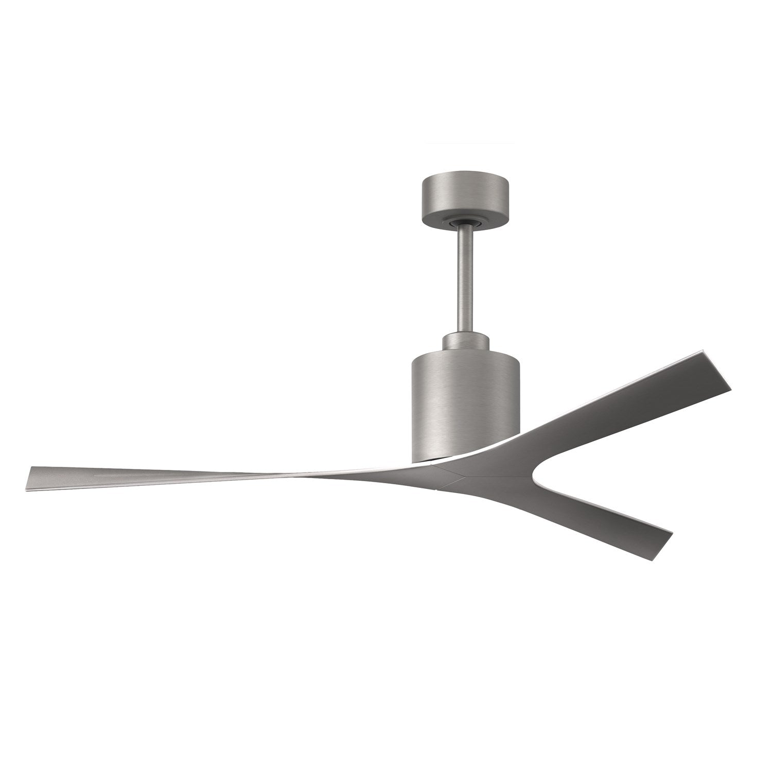 Modern Ceiling Fan In Matte Black Finish With All-Weather 56Ó Abs Blades by Matthews Fan Company