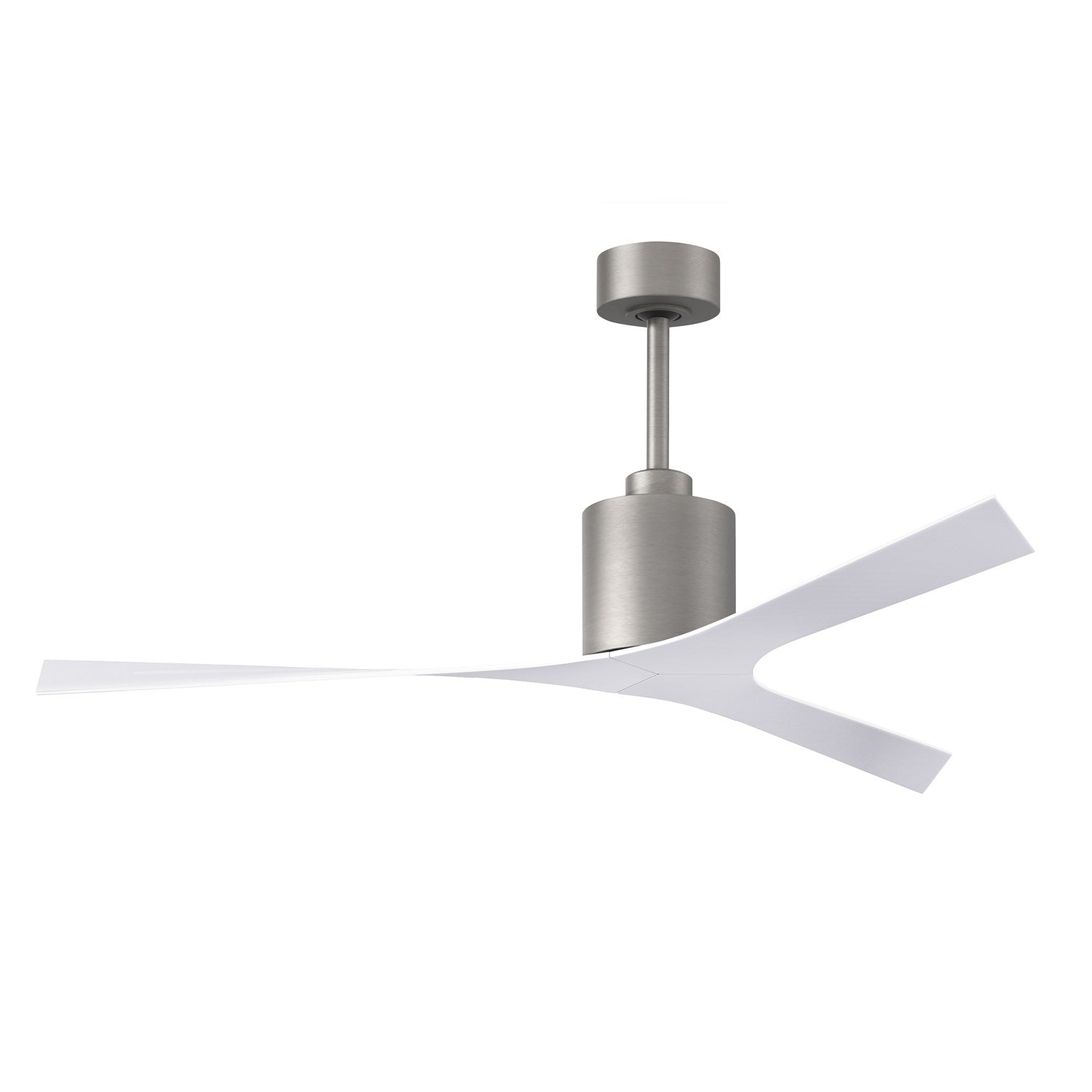 Modern Ceiling Fan In Matte Black Finish With All-Weather 56Ó Abs Blades by Matthews Fan Company