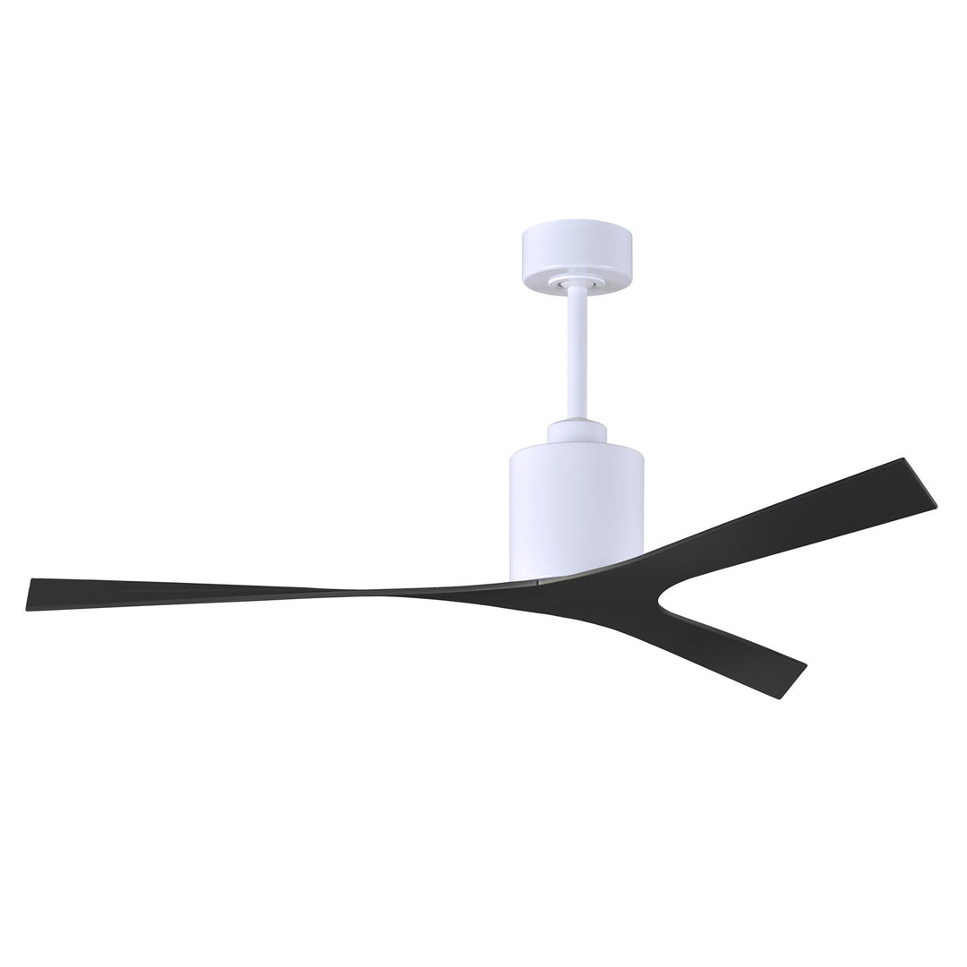 Modern Ceiling Fan In Matte Black Finish With All-Weather 56Ó Abs Blades by Matthews Fan Company