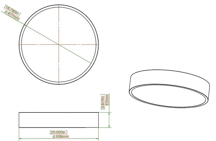 1 Light Flush Mount