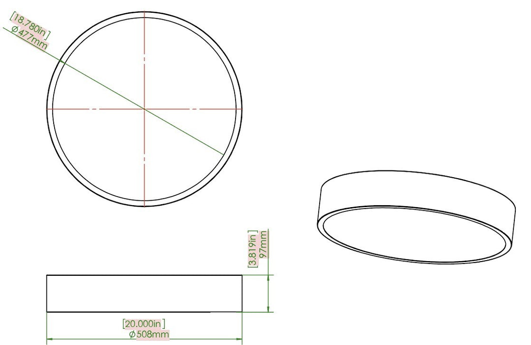 1 Light Flush Mount