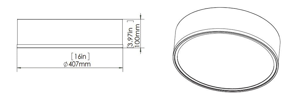 1 Light Flush Mount